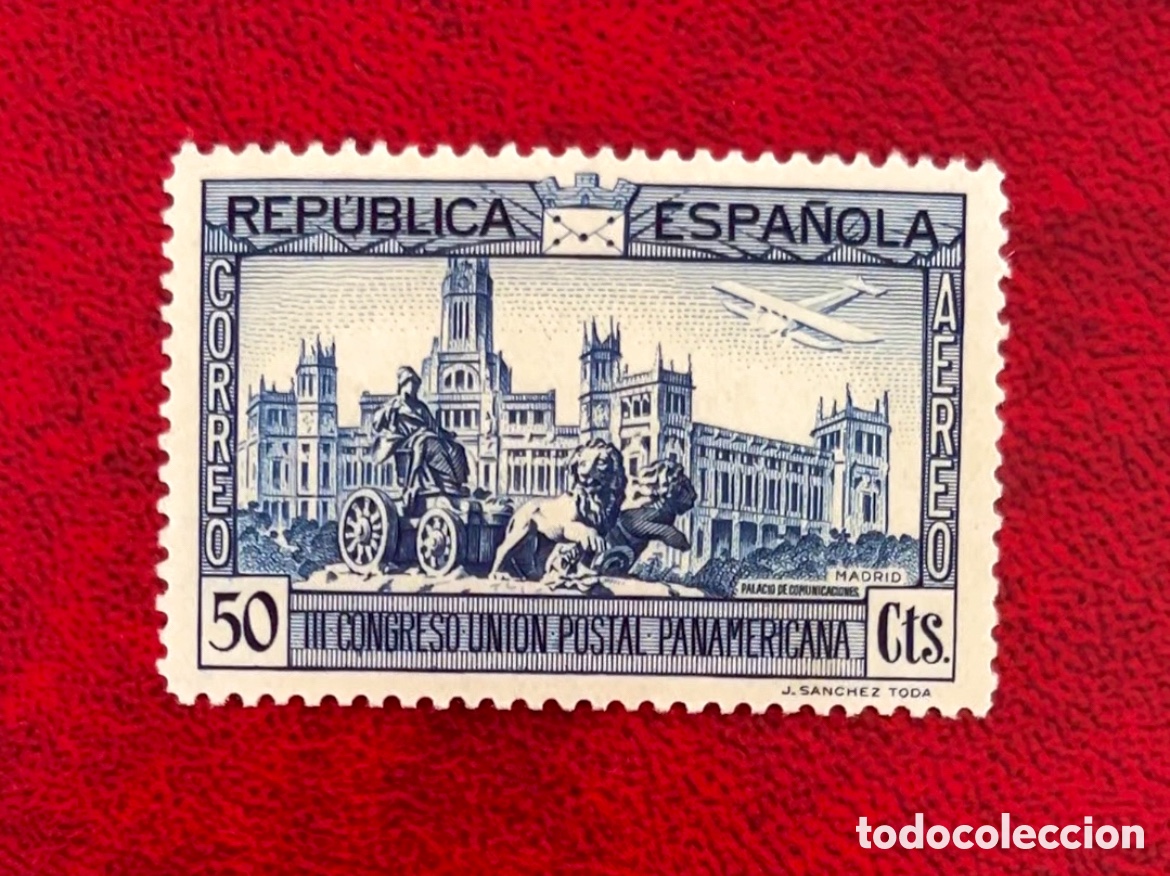 Sellos: Bonito sello Segunda Rep&uacute;blica Fuente Cibeles 1931