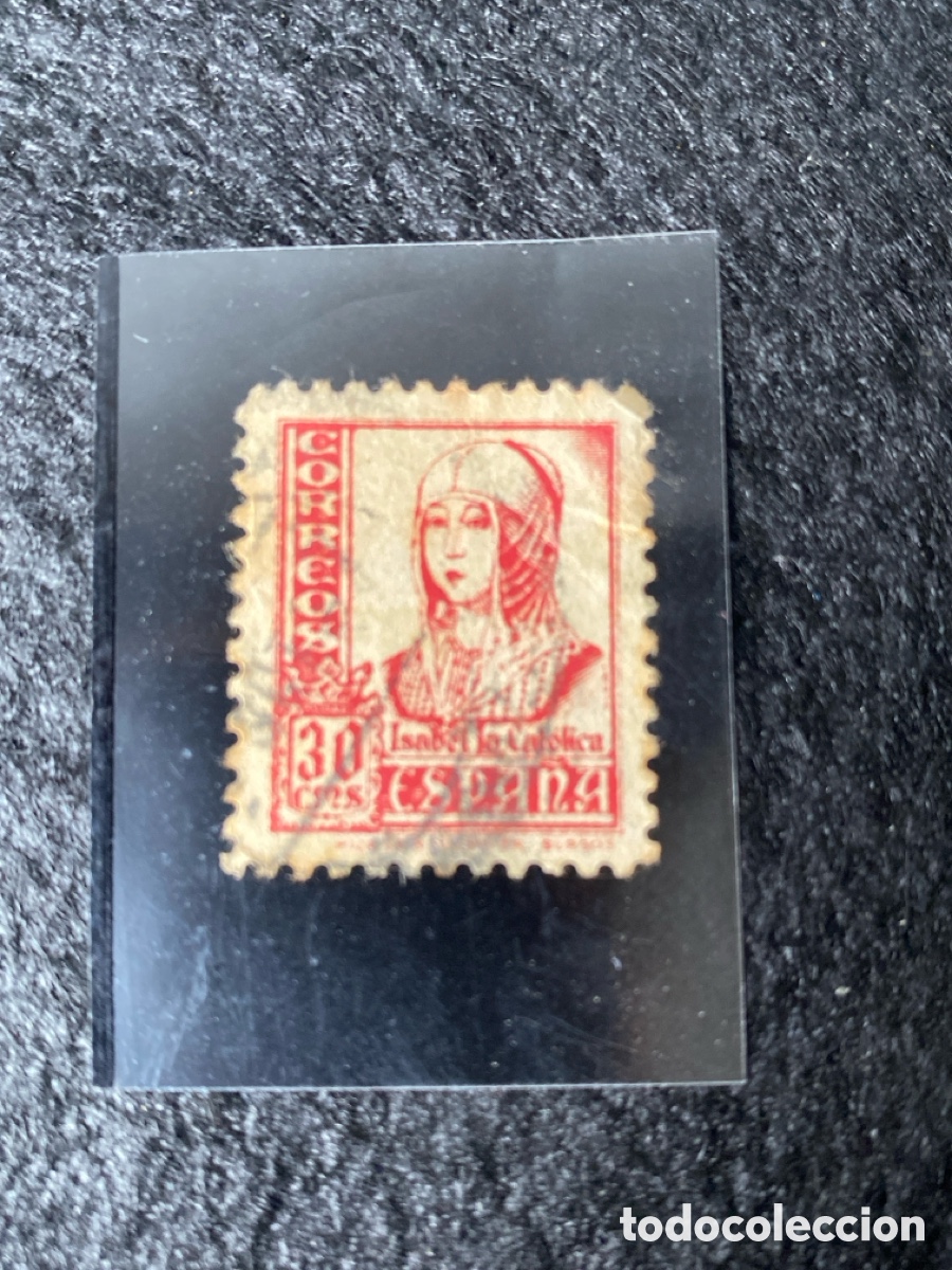 Sellos: Sello 30cts Isabel l Cat&oacute;lica