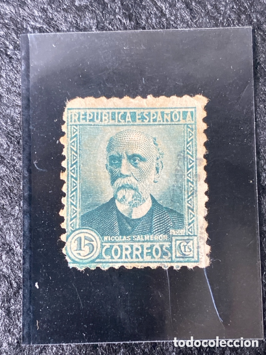 Sellos: Sello segunda rep&uacute;blica espa&ntilde;ola 15 cts