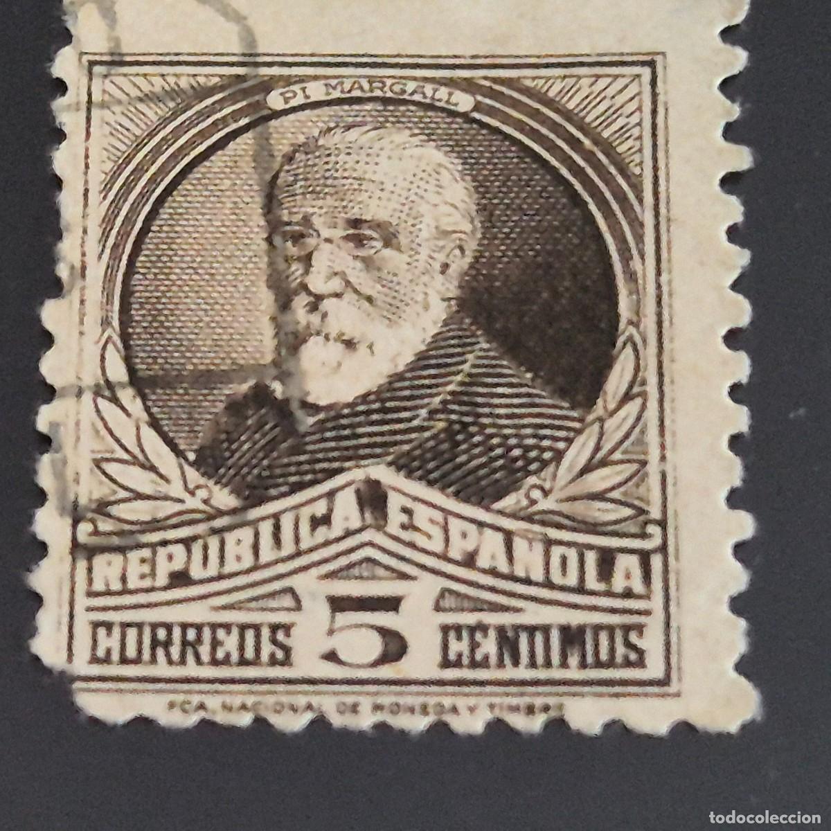 Sellos: ESPA&Ntilde;A, 1932, ESPA&Ntilde;OLES ILUSTRES, FRANCISCO PI Y MARGALL, EDIFIL 663, USADO, (LOTE AR)