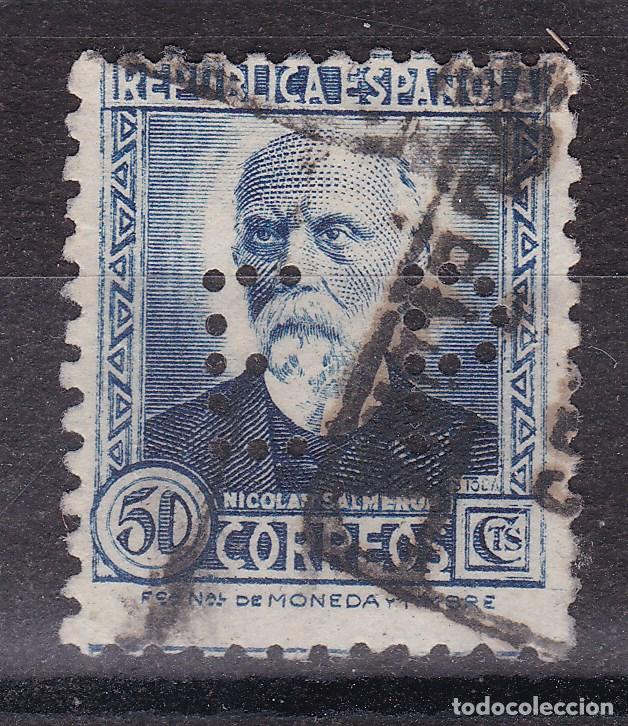 Sellos: AA6-Nicol&aacute;s Salmer&oacute;n . . PERFORADO EP