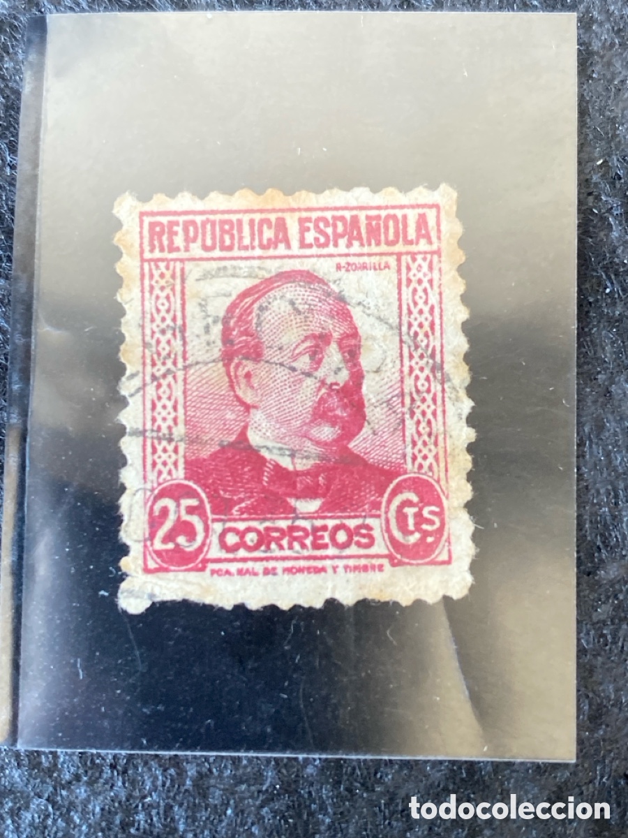 Sellos: Sello de 25 cts de rep&uacute;blica - Foto 2