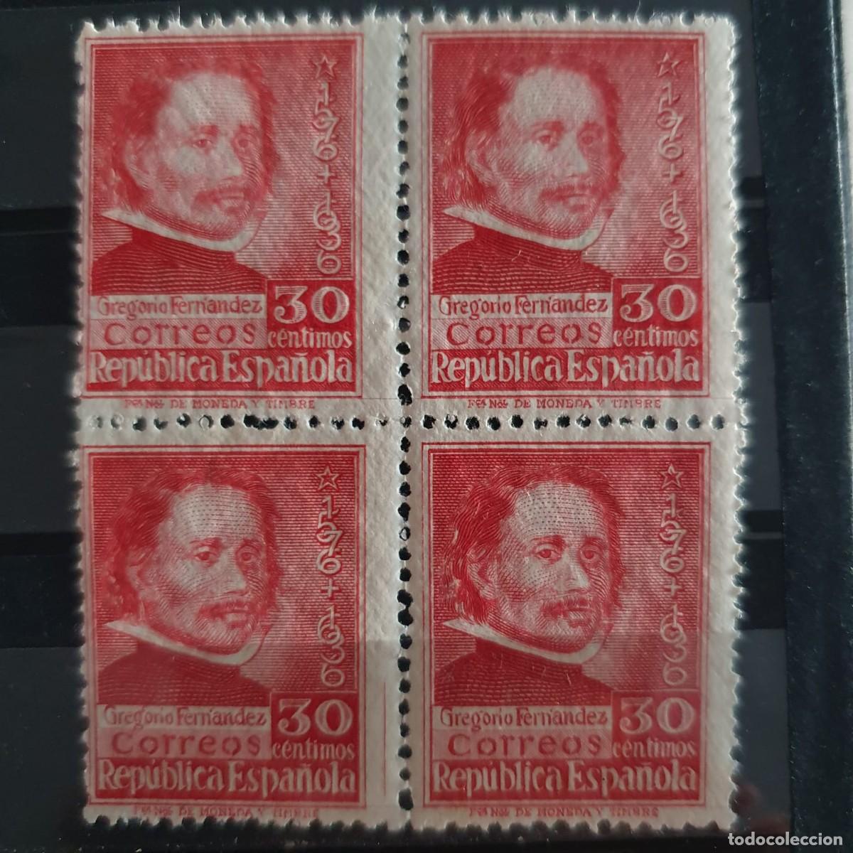 Sellos: EDIFIL 726 ** BLOQUE DE 4 ESPA&Ntilde;A 1930