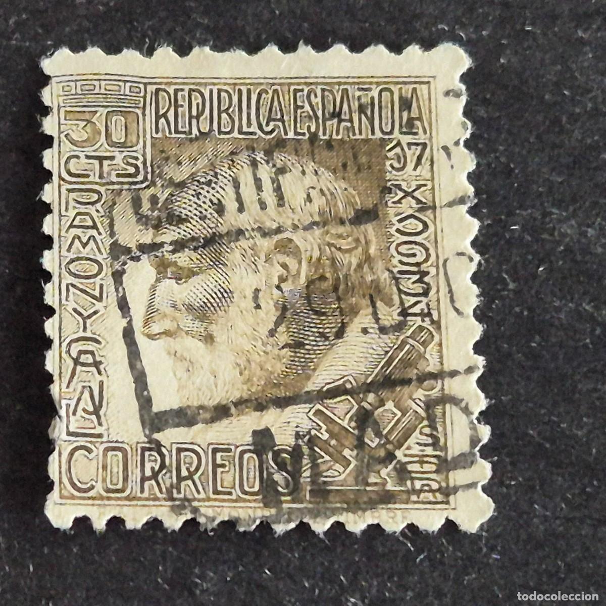 Sellos: ESPA&Ntilde;A, 1934,, RAM&Oacute;N Y CAJAL, EDIFIL 680, USADO, (LOTE AR)