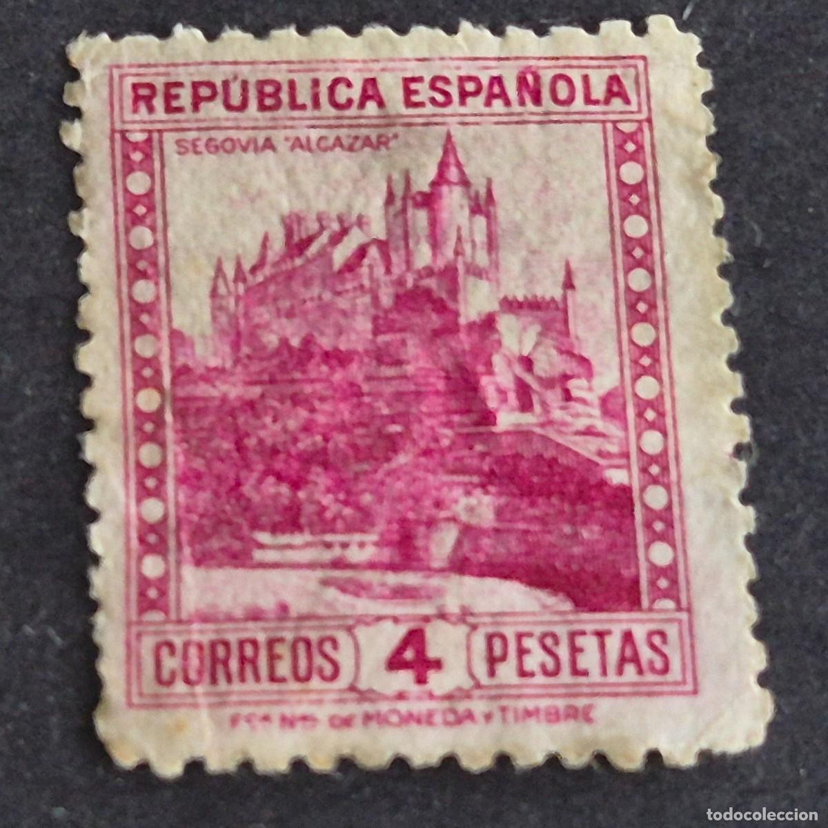 Sellos: ESPA&Ntilde;A, 1938, VISTAS, ALC&Aacute;ZAR DE SEGOVIA, EDIFIL 771, USADO, (LOTE AR)