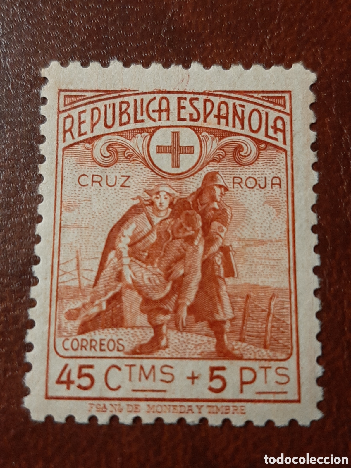 Sellos: Cruz Roja Espa&ntilde;ola. Edifil 767. A&ntilde;o 1938.