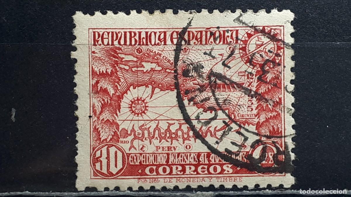 Sellos: ESPA&Ntilde;A. A&Ntilde;O 1935. &deg;. Edifil 694