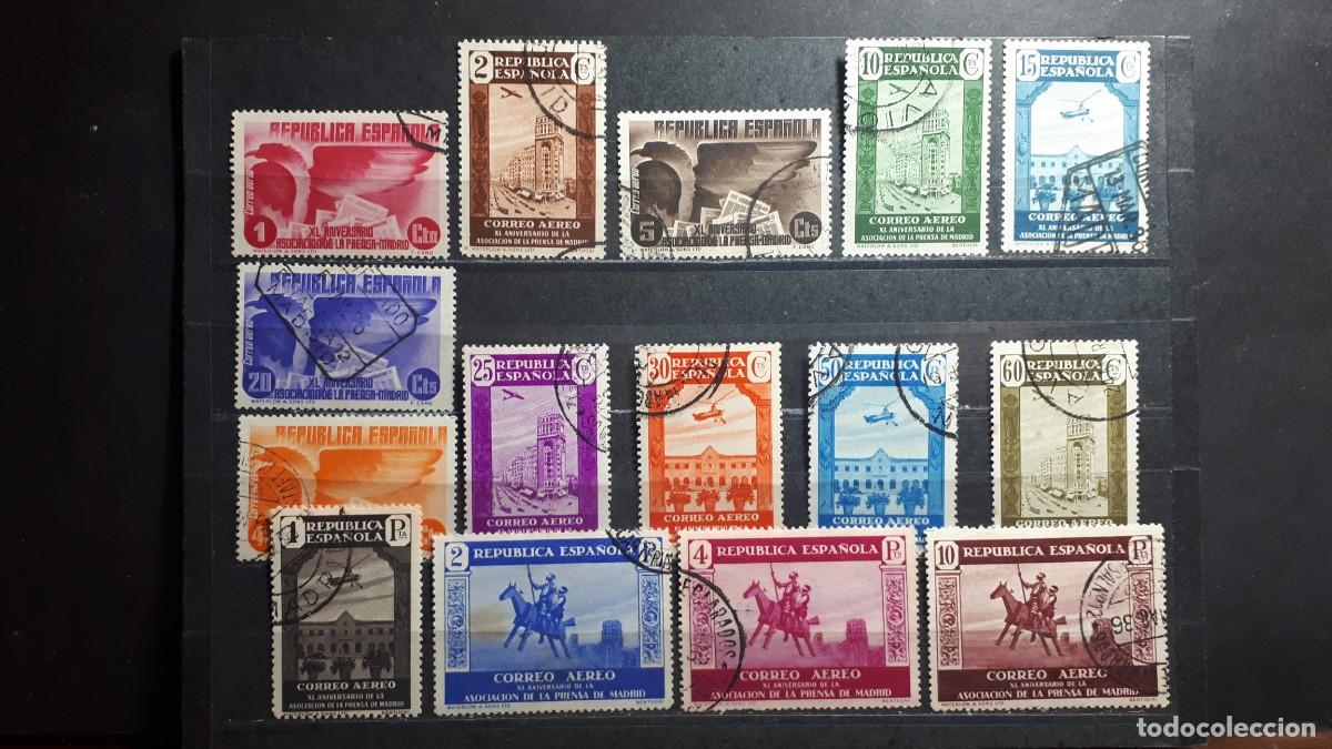 Sellos: ESPA&Ntilde;A. A&Ntilde;O 1936. &deg;. Edifil 711/25