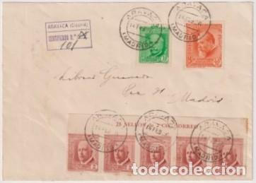 Sellos: 1936 ARAVACAL ( MADRID ) MUY BONITA CARTA CIRCULADA