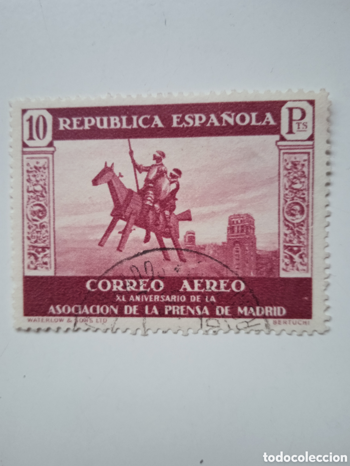 Sellos: Edifil 725 XL Aniversario de la Asociaci&oacute;n y de la Prensa (1936)