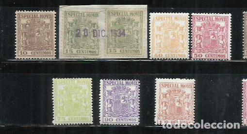 Sellos: 0933-SELLOS FISCALES 2&ordf; REP&Uacute;BLICA 1932 VALOR 76,00&euro; ESPECIAL M&Oacute;VIL NUEVOS MNH**, 1 USADO SOBRE FR