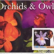 Sellos: AFGHANISTAN 2003 SHEET MNH BADEN POWELL SCOUTS AVES BIRDS OWLS BUHOS ORQUIDEAS ORCHIDS FLORES FLEURS. Lote 338253188