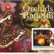 Sellos: AFGHANISTAN 2003 SHEET MNH BADEN POWELL SCOUTS MARIPOSAS BUTTERFLIES ORQUIDEAS ORCHIDS FLORES FLEURS. Lote 338253618
