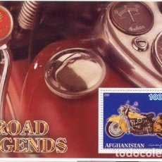 Sellos: AFGHANISTAN 2001 SHEET MNH MOTORCYCLES MOTOS MOTOCICLETAS MOTORRADER MOTOCYCLETTES MOTOCICLETTE. Lote 338253868