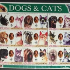 Francobolli: AFGHANISTAN 2003 SHEET USED MNH BADEN POWELL DOGS CHIENS PERROS HUNDEN CANI GATOS CATS GATTI CHATS