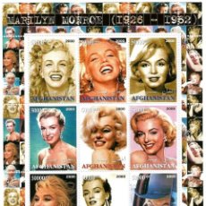 Sellos: AFGHANISTAN 2000 SHEET MNH MARILYN MONROE ACTRICES ACTRESSES CINE CINEMA. Lote 362453555