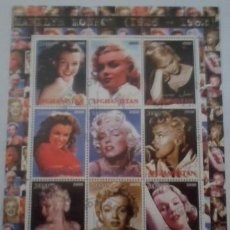 Sellos: AFGHANISTAN 2000 SHEET USED MNH MARILYN MONROE ACTRICES ACTRESSES CINE CINEMA. Lote 362457465