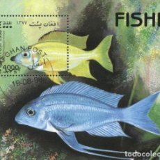 Sellos: AFGHANISTAN 1998 SHEET USED MNH FAUNA MARINA FISHES PECES POISSONS PESCI FISCHEN PEIXES MARINE LIFE. Lote 364060381