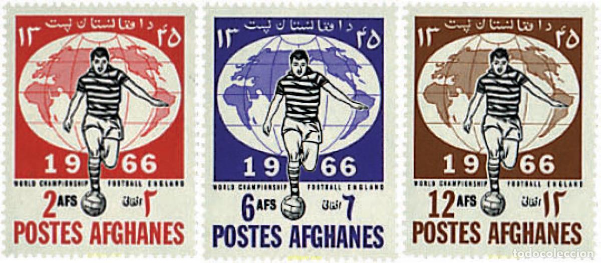 Sellos: 47279 MNH AFGANISTAN 1966 COPA DEL MUNDO DE FUTBOL. INGLATERRA-66