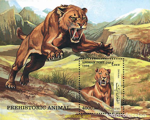 Sellos: 99484 MNH AFGANISTAN 1998 FAUNA PREHISTORICA