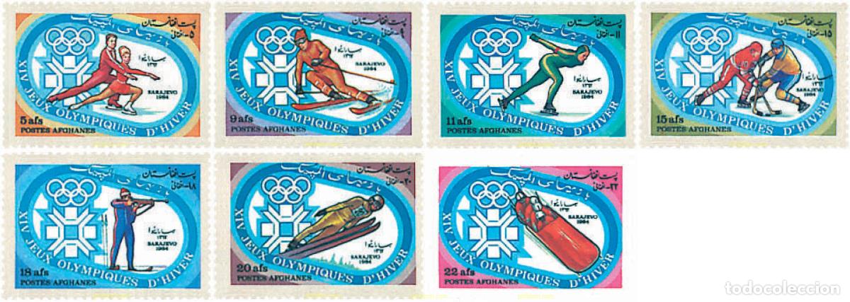 Sellos: 72762 MNH AFGANISTAN 1984 14 JUEGOS OLIMPICOS INVIERNO SARAJEVO 1984