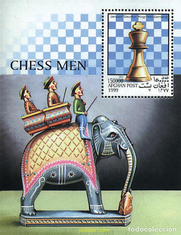 Sellos: 99499 MNH AFGANISTAN 1999 PIEZAS DE AJEDREZ
