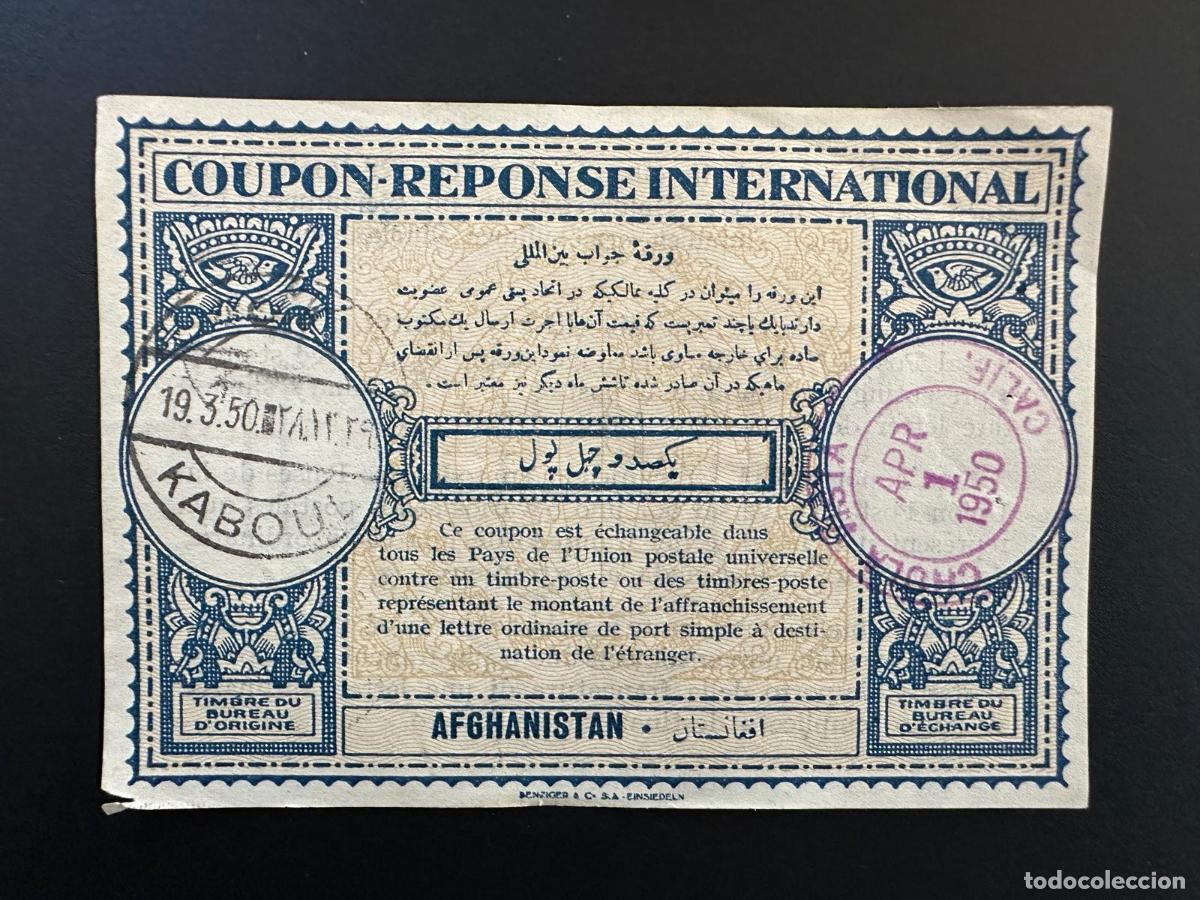 Sellos: Afganist&aacute;n Kabul Estados Unidos 19/03/1950 01/04 UPU Uni&oacute;n Postal Universal CRI IRC