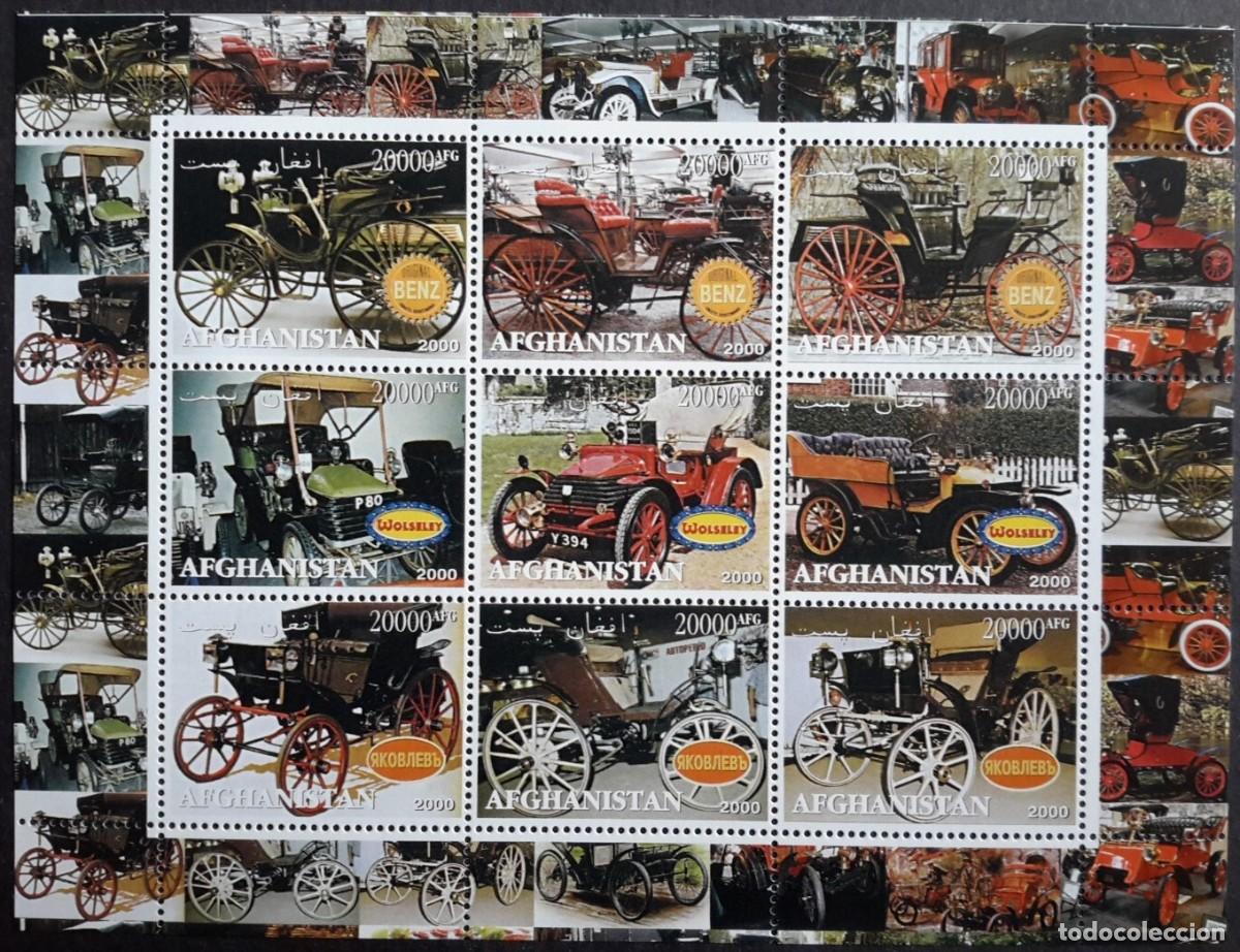 Timbres: AFGHANISTAN 2000 SHEET MNH COCHES CLASICOS AUTOS AUTOMOVILES CARS VOITURES AUTOMOBILES AUTOMOBILI