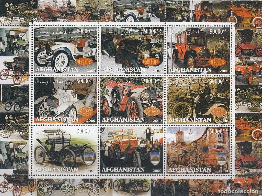 Briefmarken: AFGHANISTAN 2000 SHEET MNH COCHES CLASICOS AUTOS AUTOMOVILES CARS VOITURES AUTOMOBILES AUTOMOBILI