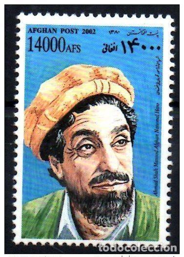 Stamps: Afganist&aacute;n 2002 Edici&oacute;n conjunta con Francia Ahmad Shah Massoud Masood Yvert n&uacute;m. 1549