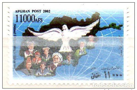 Briefmarken: Afganist&aacute;n 2002 Mi. 1967 Comprensi&oacute;n nacional Paloma P&aacute;jaro Vogel