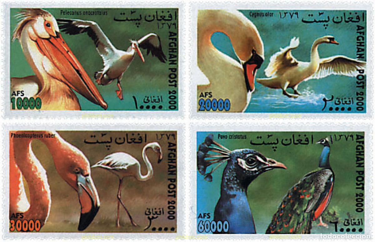 Sellos: 664010 MNH AFGANISTAN 2000 AVES