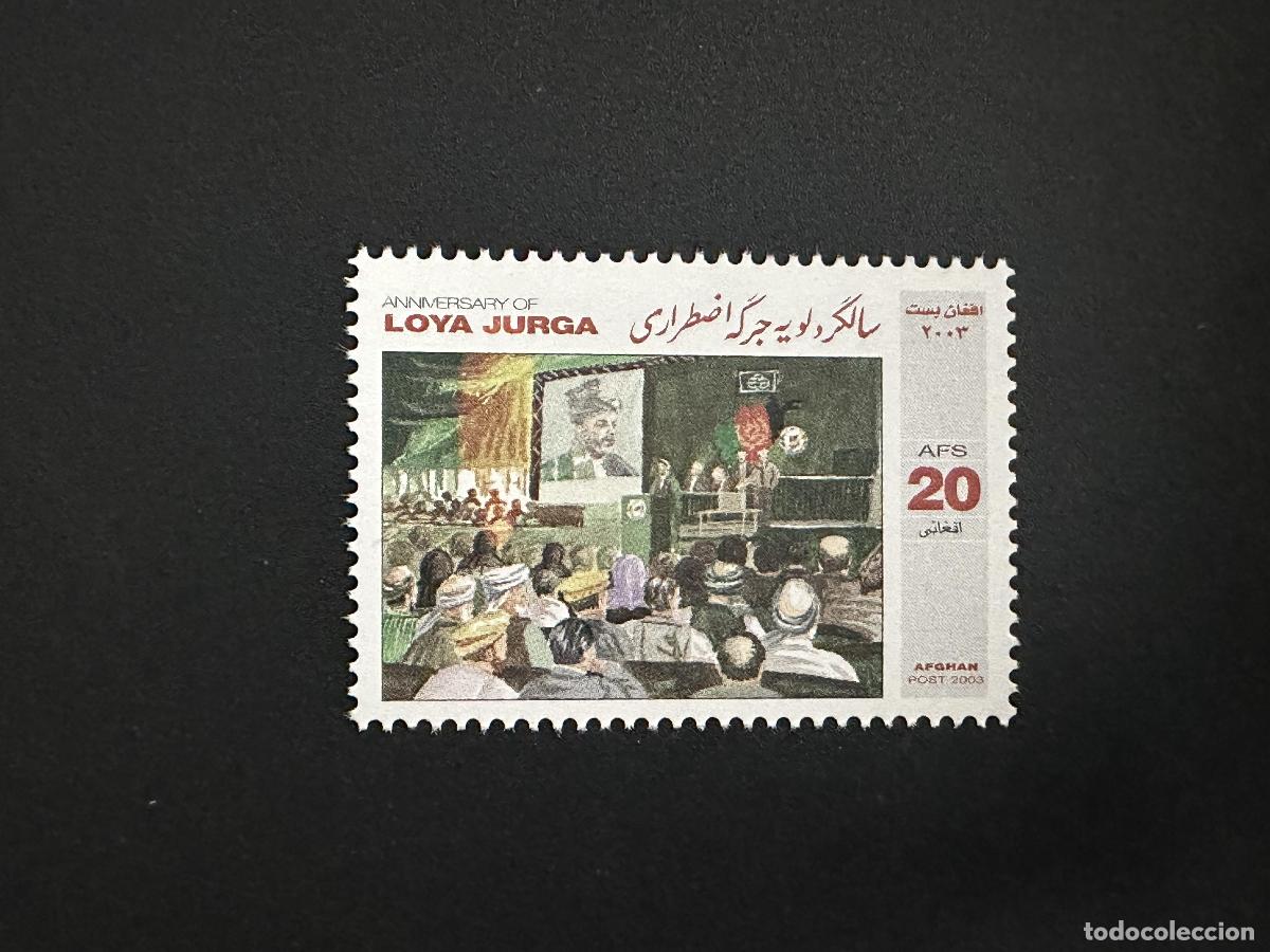 Sellos: Afganist&aacute;n 2003 mayo de 1974 presidente la Loya Jurga Hamid Karzai
