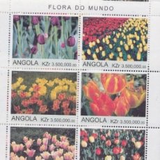 Sellos: ANGOLA 2000 SHEET MNH FLOWERS FLEURS FLORES BLUMEN FIORI. Lote 335296288
