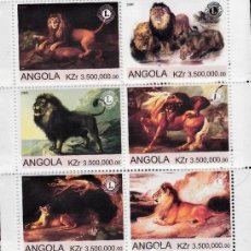 Sellos: ANGOLA 2000 SHEET MNH FAUNA MAMIFEROS LIONS LEONES LEONI FELINOS FELINES FELINI WILDLIFE. Lote 335296828