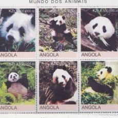 Sellos: ANGOLA 2000 SHEET MNH FAUNA MAMIFEROS OSOS PANDA BEARS PANDAS OURS URSOS BAREN ORSI WILDLIFE. Lote 335297678