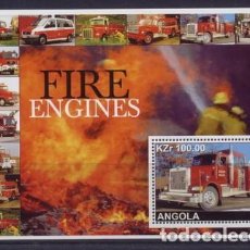 Sellos: ANGOLA 2002 SHEET MNH BOMBEROS POMPIERS FIRE ENGINES FIRE TRUCKS POMPIERI FEUERWEHRLEUTE BOMBEIROS. Lote 338270603