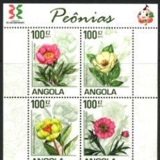 Sellos: ANGOLA 2011 SHEET MNH PEONY PEONIAS PEONIE PIVOINES FLOWERS FLORES FLEURS FIORI BLUMEN. Lote 401462944