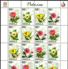Sellos: ANGOLA 2011 SHEET MNH PEONY PEONIAS PEONIE PIVOINES FLOWERS FLORES FLEURS FIORI BLUMEN. Lote 401463174