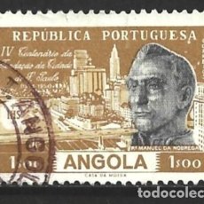 Sellos: ANGOLA 380 - AÑO 1954 - 4º CENTENARIO DE LA CIUDAD DE SAO PAULO, BRASIL. Lote 402579019