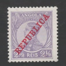 Sellos: FILA 1912 ANGOLA AF-103 D.MANUEL II S/REPÚBLICA NUEVO (*)