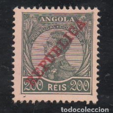 Sellos: FILA 1912 ANGOLA AF-111 D.MANUEL II S/REPÚBLICA NUEVO (*)