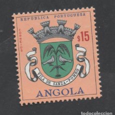 Sellos: FILA 1963 ANGOLA AF-457 YVERT 468 ESCUDOS E ARMAS ANGOLA 2ªEMISSÃO NUEVO (*)