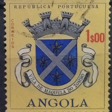 Sellos: ANGOLA 1963 ESCUDOS DE CIUDADES Y PROVINCIAS. USADO.