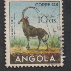 Sellos: FILA 1953 ANGOLA AF-356 YVERT 358 ANIMAIS DE ANGOLA USADO (O)