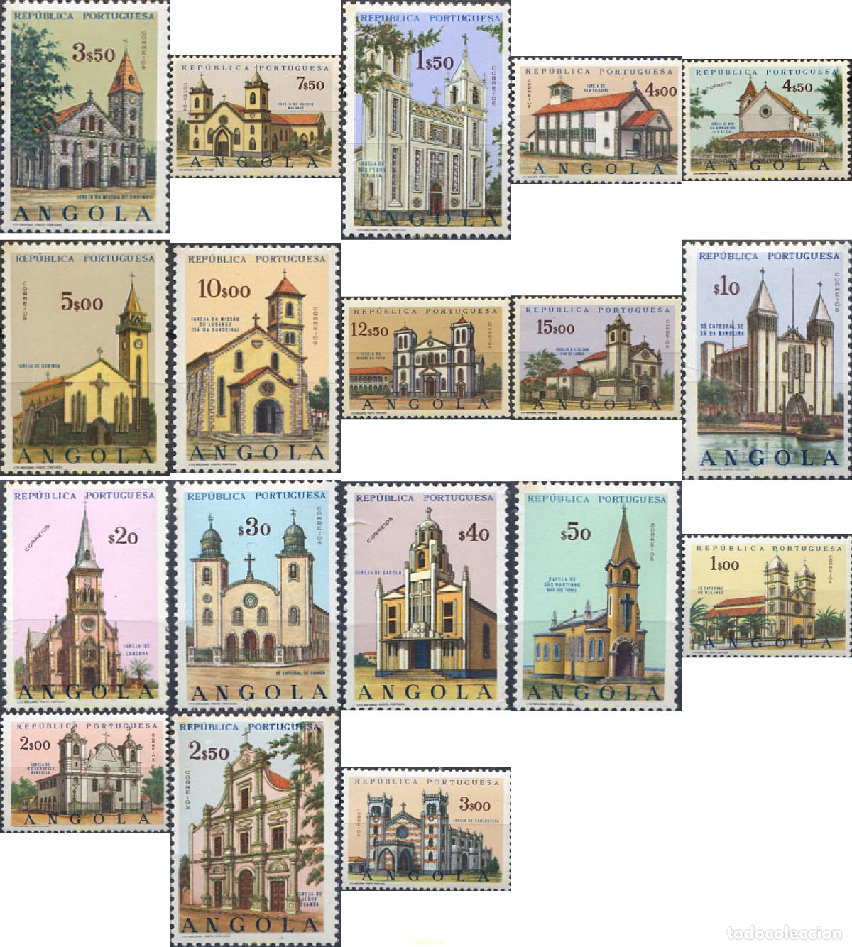 Sellos: 716268 MNH ANGOLA 1963 EDIFICIOS RELIGIOSOS - Foto 1