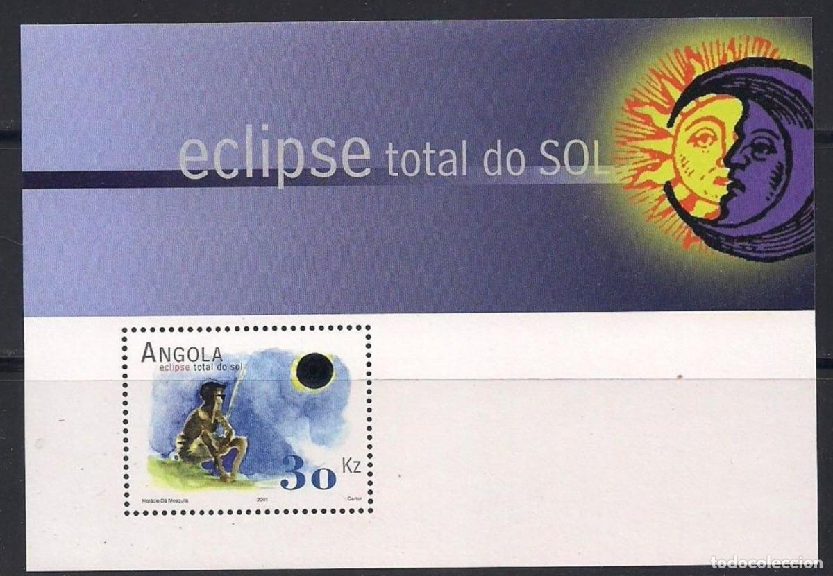 Sellos: ANGOLA 2001 SHEET MNH ECLIPSE SOLAR TOTAL - Foto 1