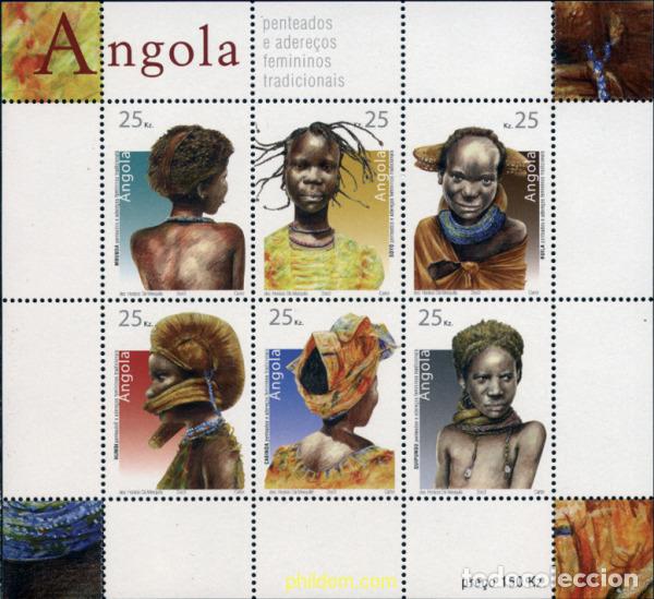 Sellos: 281439 MNH ANGOLA 2003 PEINADOS FEMENINOS