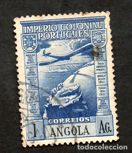 Sellos: FILA 1938 ANGOLA AF-4 YVERT-4 CORREIO AEREO IMP&Eacute;RIO COLONIAL PORTUGU&Ecirc;S CIRCULADO