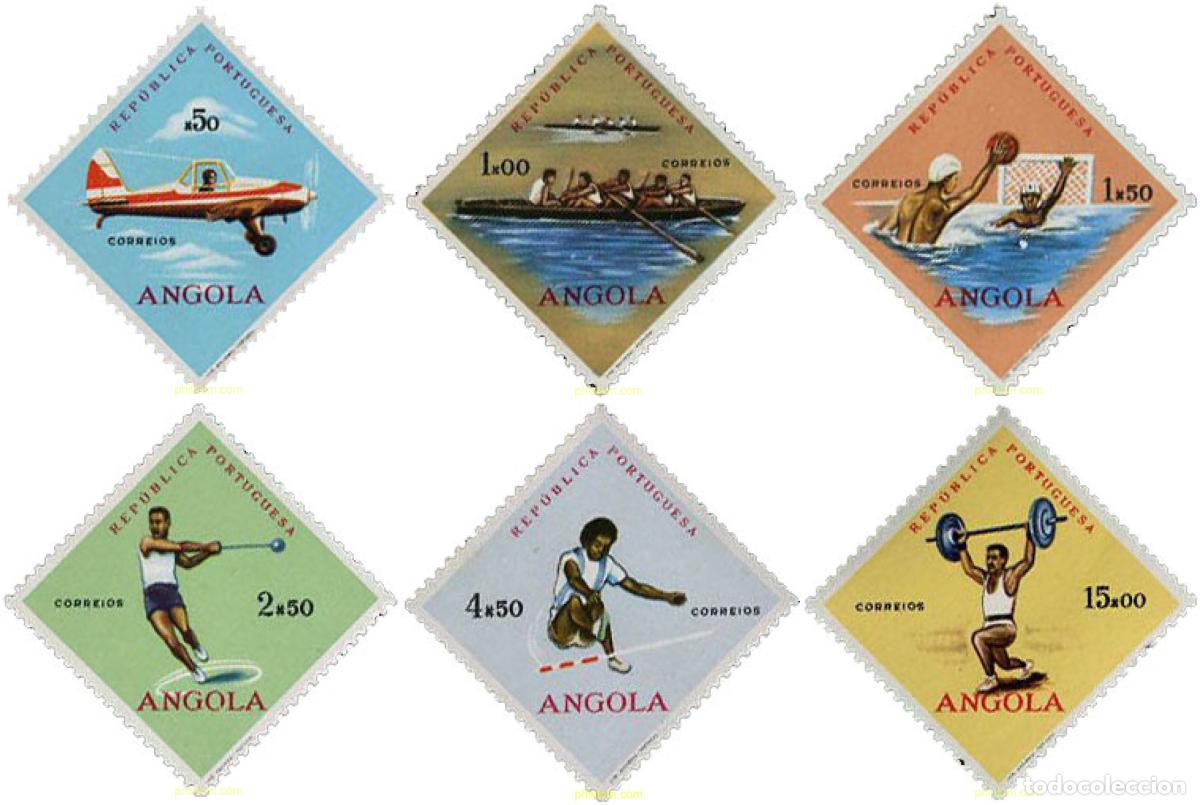 Sellos: 621183 HINGED ANGOLA 1962 DEPORTES